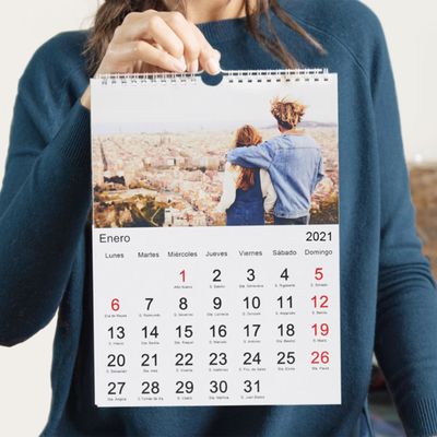 Calendário com fotos