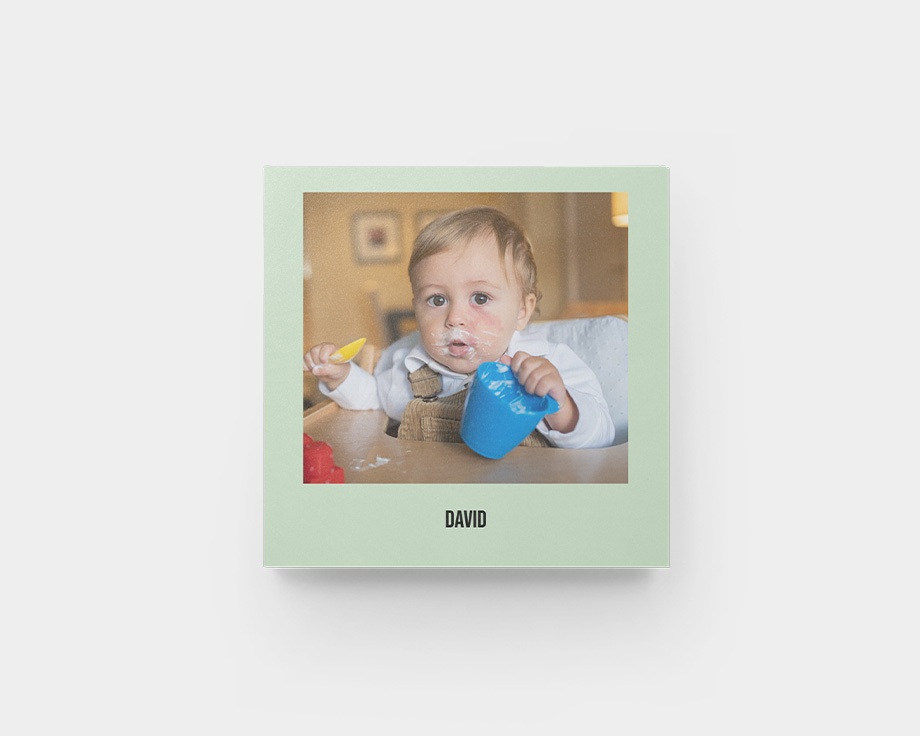 Livro de fotografias quadrado médio de capa mole