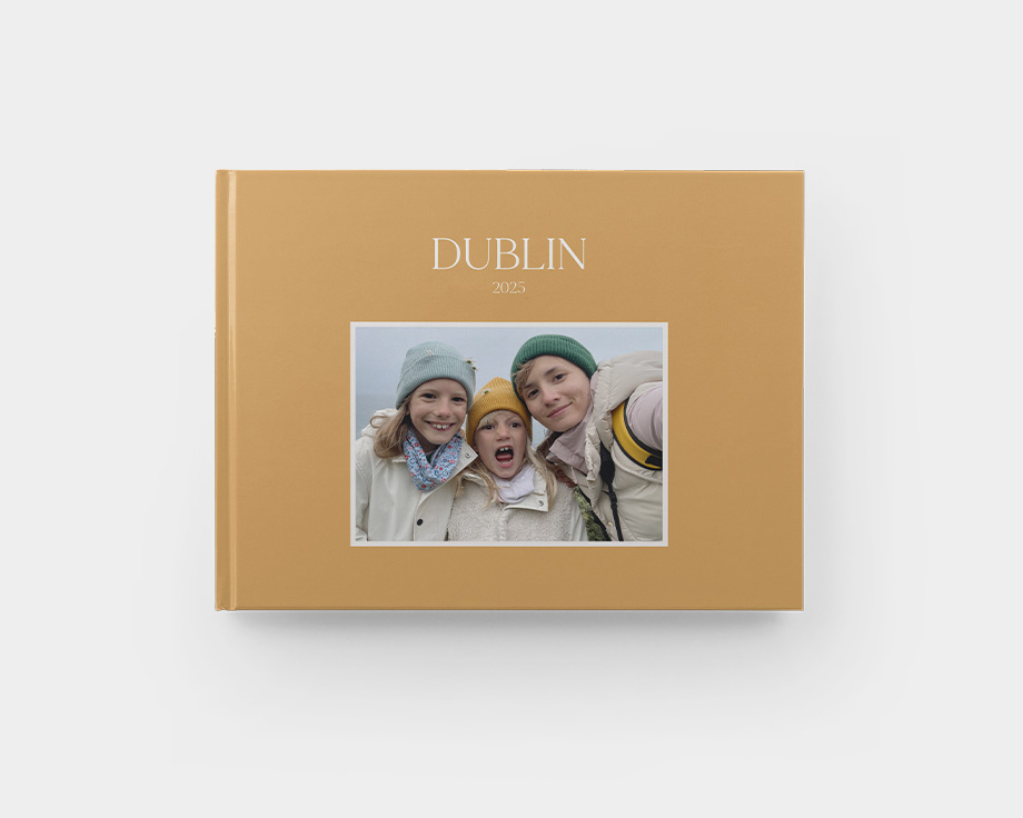 Livro de fotografias paisagem médio de capa dura