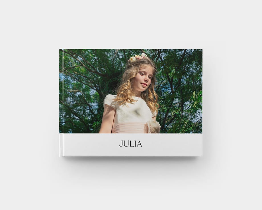 livro de fotografias da comunhão solene com capa dura