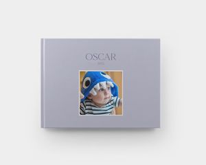 Álbum de fotos paisagem grande com capa acolchoada plana
