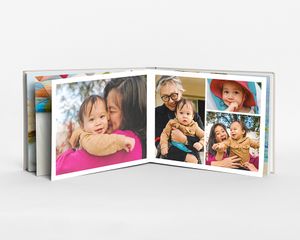 Álbum de fotos paisagem médio com capa dura