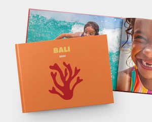 Álbum de fotos paisagem grande de capa dura