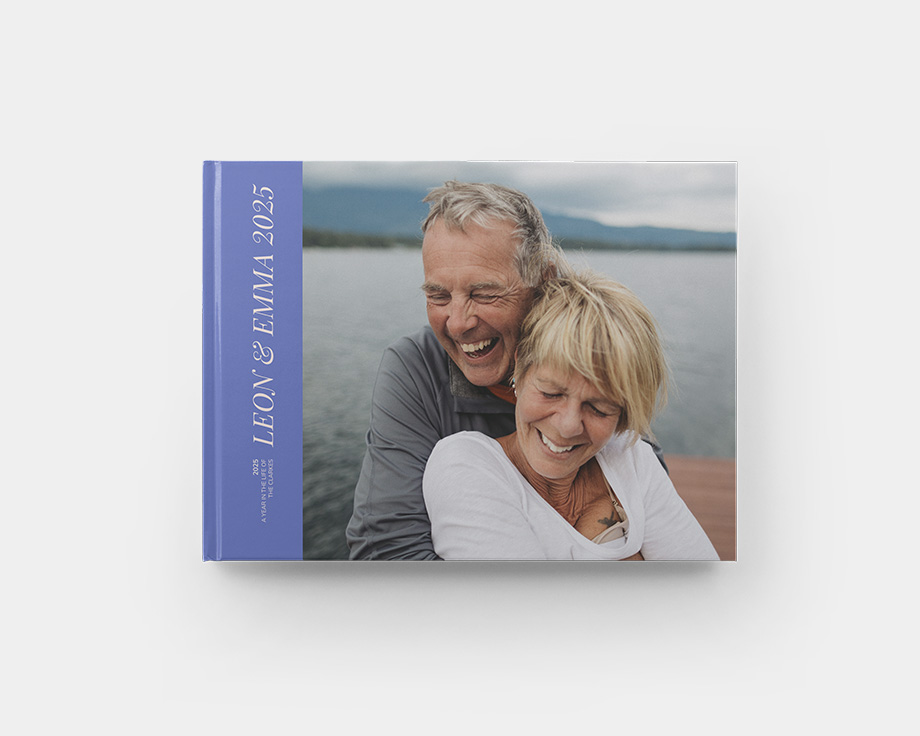 Livro de fotografias paisagem grande de capa dura