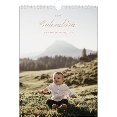 Calendário fotográfico A4 — Caixas de tiras fotográficas [capa]