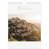 Calendário fotográfico A4 — Faixa de script dourada [capa]