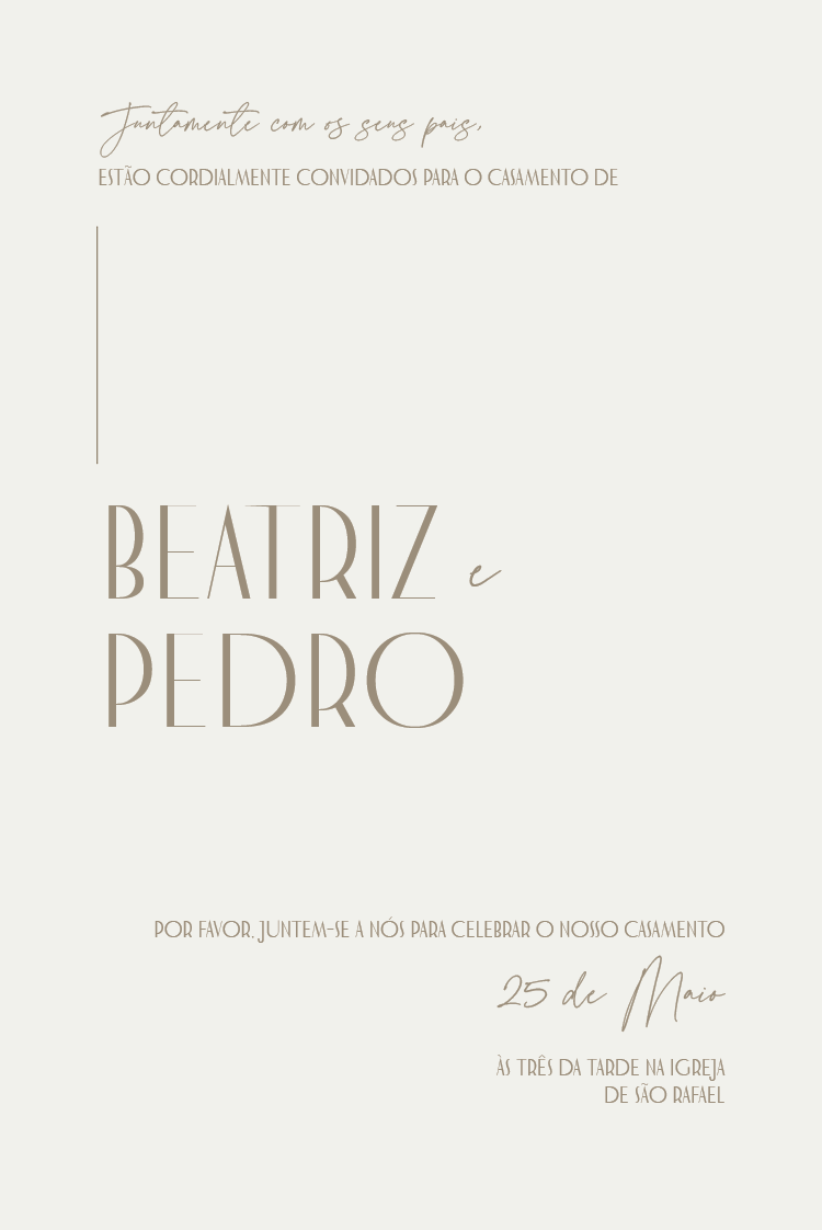 Convites — Combinação perfeita