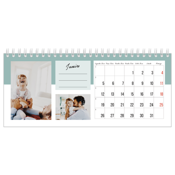Calendário de Fotografias de Mesa — Calendário da lista