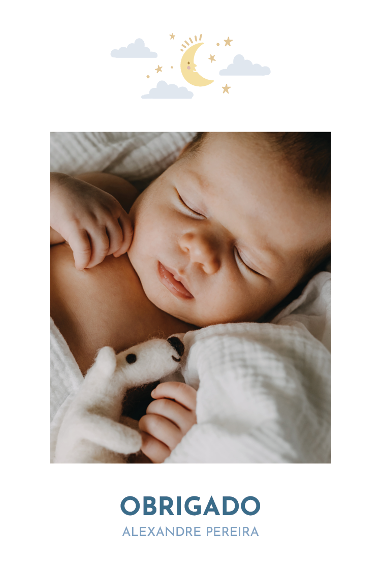 Cartões de agradecimento — Um sonho acolhedor