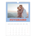 Calendário fotográfico A4 — Molduras retro [Fevereiro]
