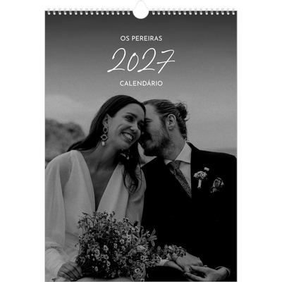 Calendário A3 — Escrita elegante [capa]