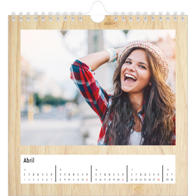 Calendário quadrado — Madeira [Abril]