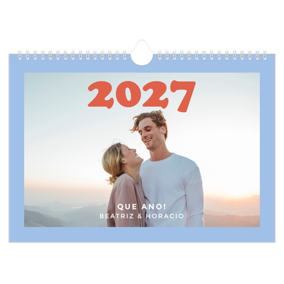 Calendário A4 horizontal — Molduras retro [capa]