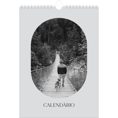 Calendário fotográfico A4 — A estrada aberta [capa]