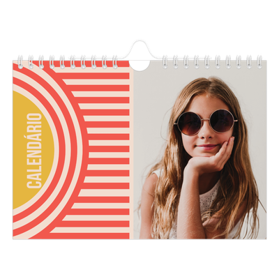 Calendário A5 horizontal — Brilhante e bonito [capa]