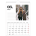 Calendário fotográfico A4 — Serif e momentos [Março]