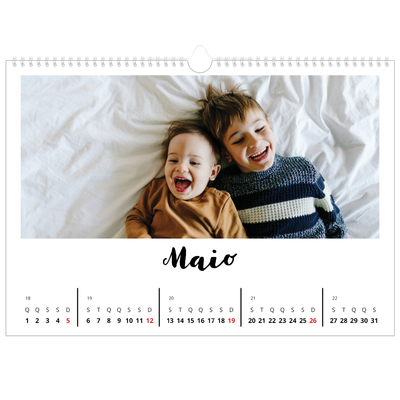 Calendário A3 Horizontal — Escrito à mão [capa]