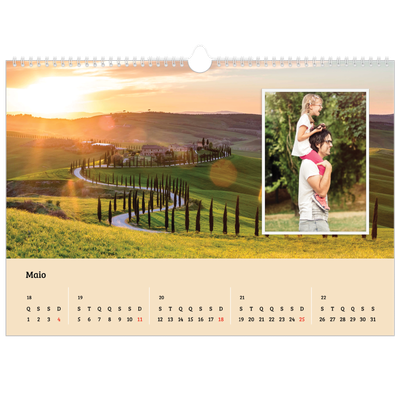 Calendário A3 Horizontal — Quatro estações [capa]