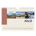 Calendário A5 horizontal — Vistas do mundo [Abril]
