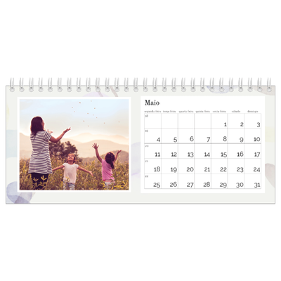 Calendários de mesa — Manchas de aquarela [capa]