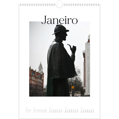 Calendário A3 — O meu diário de viagem [Janeiro]