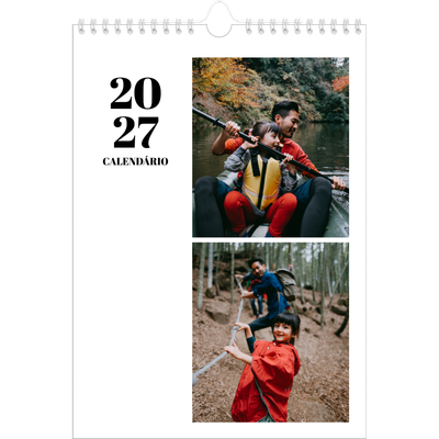 Calendário fotográfico A4 — Serif e momentos [capa]