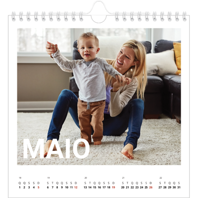 Calendário quadrado — Mês grande [capa]