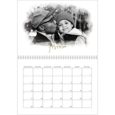 Calendário A4 duplo — Efeitos fotográficos [Fevereiro]