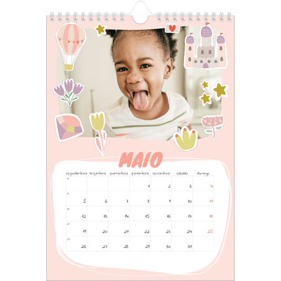 Calendário fotográfico A4 — Unicórnio arco-íris [capa]