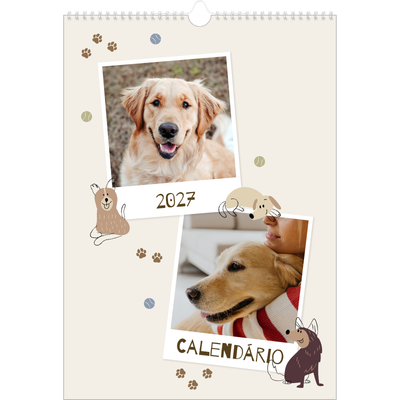 Calendário A3 — Cãozinho brincalhão [capa]