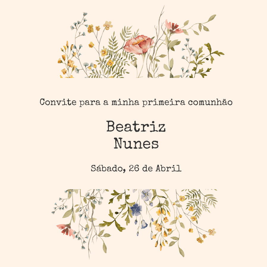 Convites — Jardim secreto