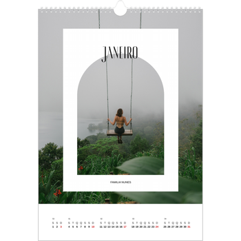 Calendário fotográfico A3 — O arco aberto