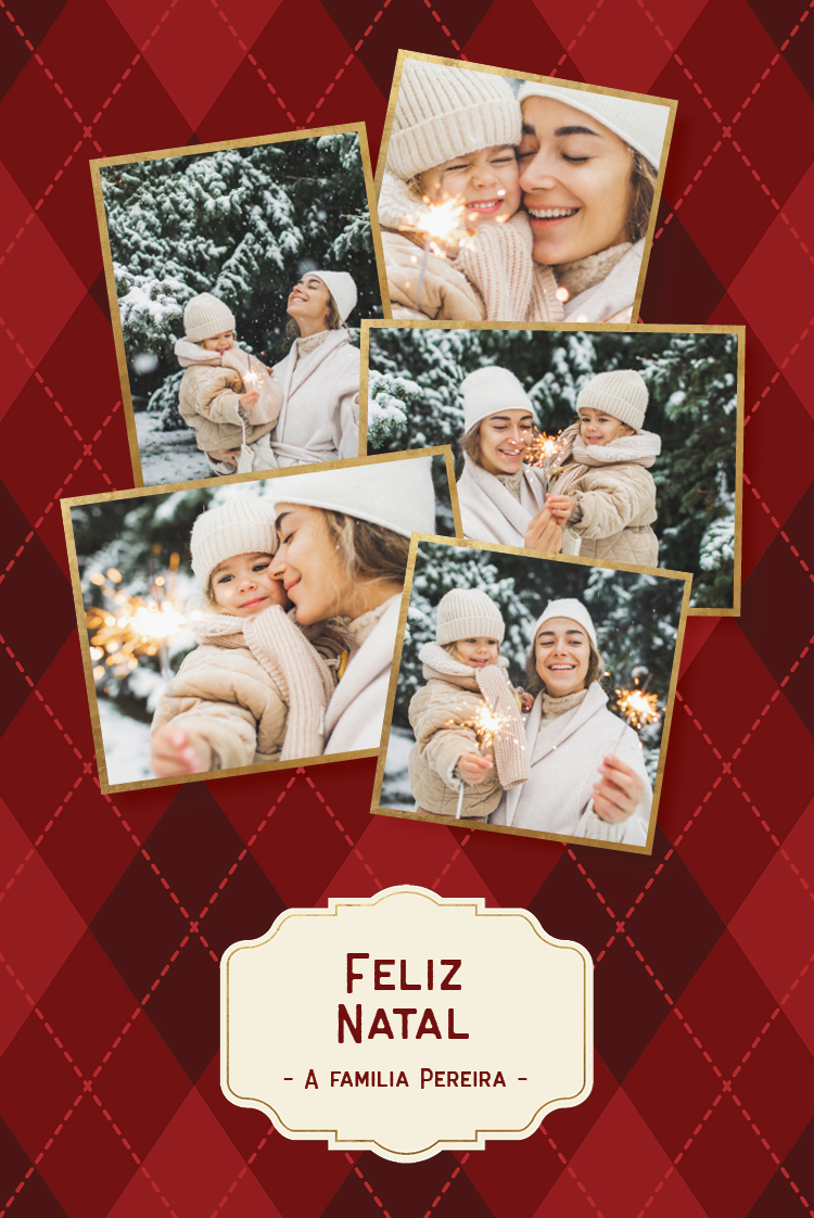 Cartões — Natal tradicional