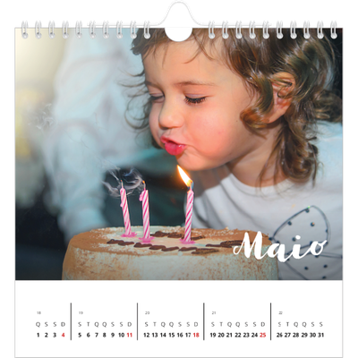Calendário quadrado — Script simples [capa]