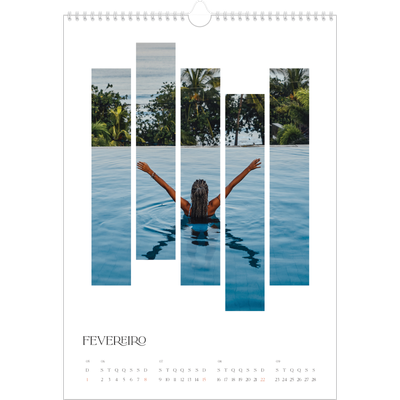 Calendário A3 — Mosaicos de viagem [Fevereiro]