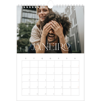Calendário fotográfico A4 — Maior que a vida