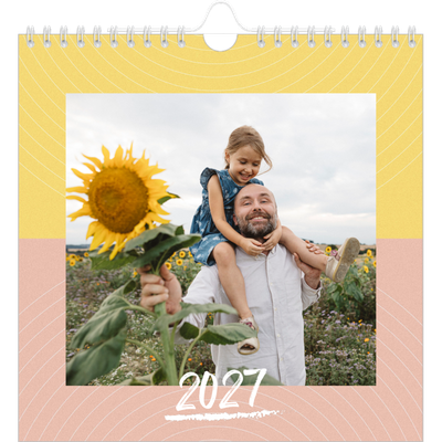Calendário quadrado — Cor e padrão [capa]