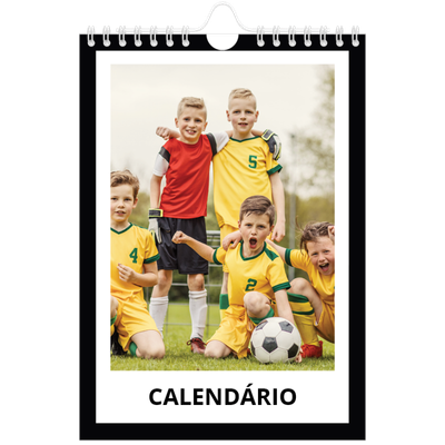 Calendário A5 — Moldura preta [capa]