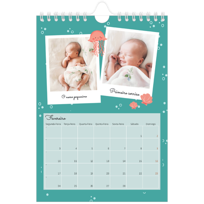 Calendário A5 — Animais bonitos [Fevereiro]