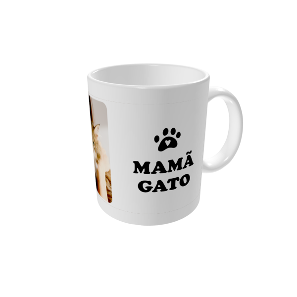 Canecas personalizadas — Mamã gato - branca