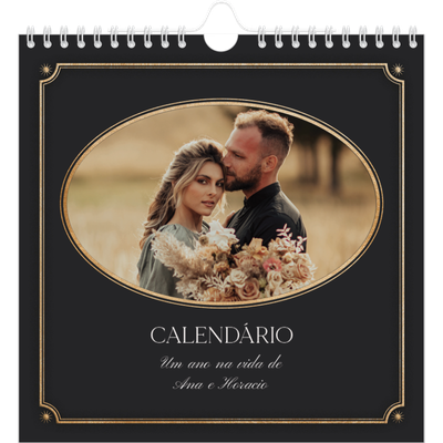 Calendário quadrado — Clássico vintage [capa]