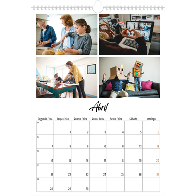 Calendário A3 — Isto sou eu [Abril]