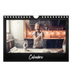 Calendário A5 horizontal — Estilo de quadro-negro [capa]