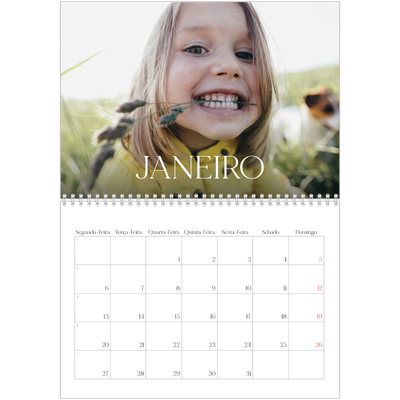 Calendário A4 duplo — Doze meses grandes [Janeiro]