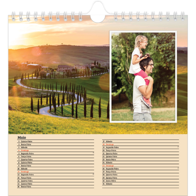 Calendário quadrado — Quatro estações [capa]