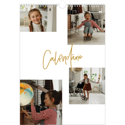 Calendário A3 — Marcador dourado [capa]