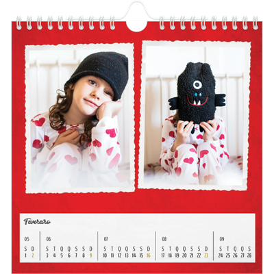 Calendário quadrado — Coleção de imagens [Fevereiro]