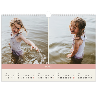Calendário A3 Horizontal — Capítulos pastel [capa]