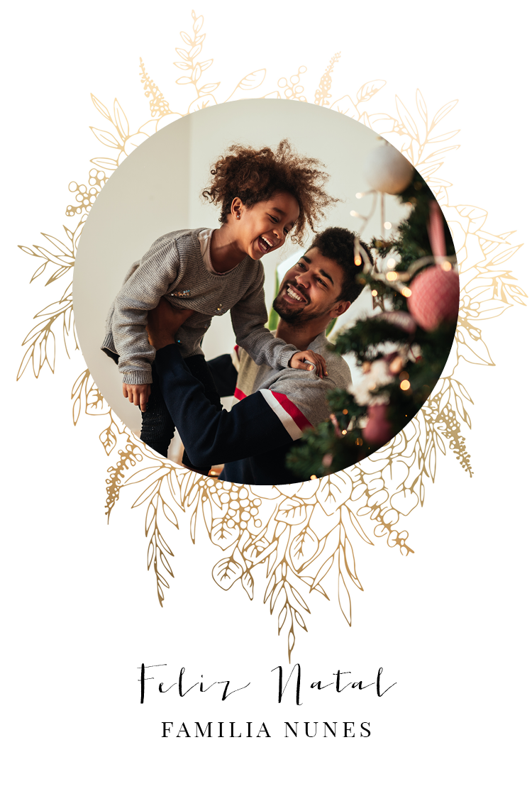 Cartões — Desenhos de linhas de flores douradas