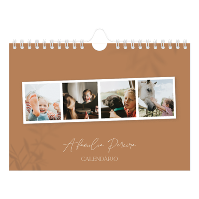 Calendário A5 horizontal — Com os pés no chão [capa]
